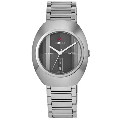 Rado Diastar Original Automatic Grey Dial Stainless Steel Men's Watch R12160103 In Metallic