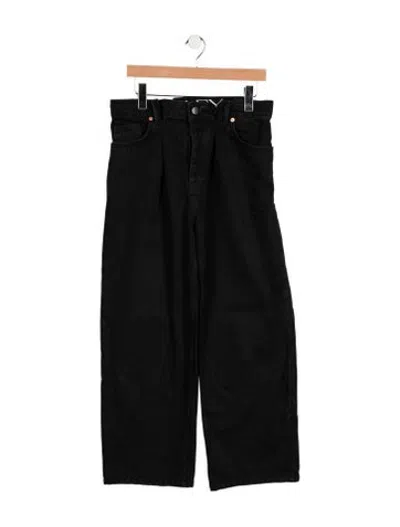 Pre-owned Raey High-rise Wide Leg Jeans In Black