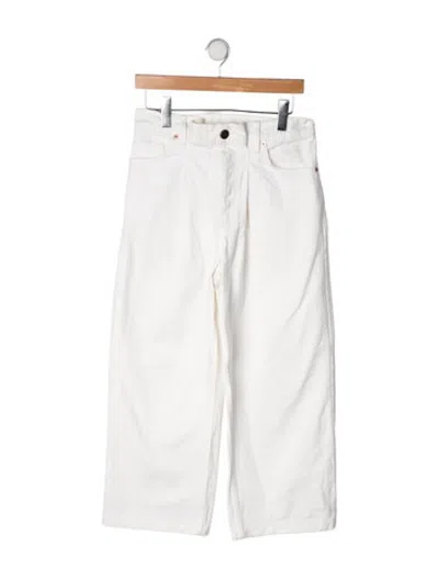 Pre-owned Raey High-rise Wide Leg Jeans In Neutrals