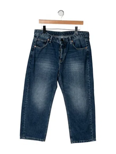 Pre-owned Raey Mid-rise Straight Leg Jeans In Blue