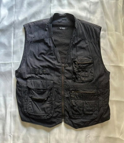 Pre-owned Raf Simons 2003 Multi-pocket Vest In Black