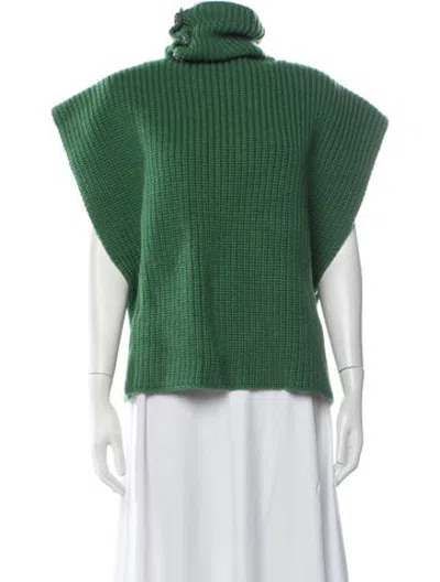 Pre-owned Raf Simons 2018 Virgin Wool Pullover In Green