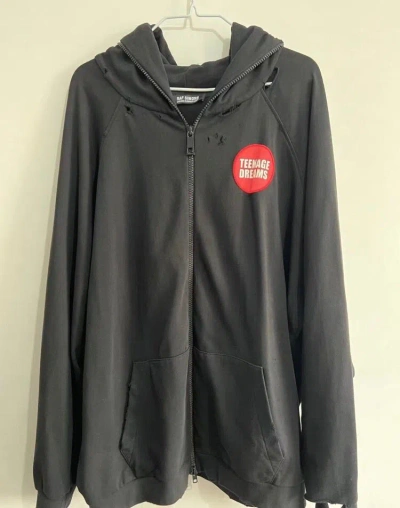 Pre-owned Raf Simons 21ss Zipper Medal Hoodie In Black