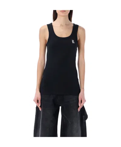 Raf Simons Scoop-neck Sleeveless Top In Black