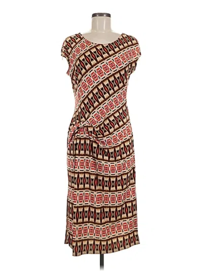 Pre-owned Rafaella Casual Dress In Brown