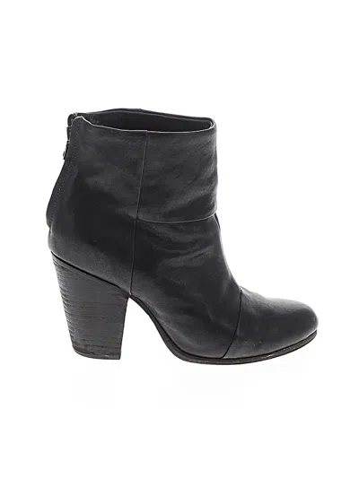 Pre-owned Rag & Bone Ankle Boots In Black