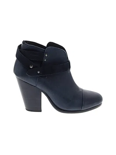 Pre-owned Rag & Bone Ankle Boots In Blue