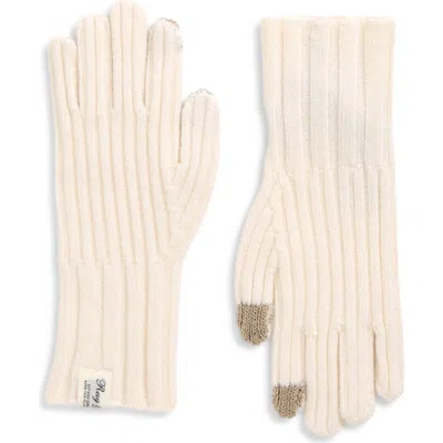 Rag & Bone Cassidy Cashmere Tech Gloves In Ivory