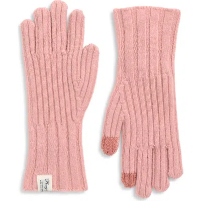 Rag & Bone Cassidy Cashmere Tech Gloves In Pink