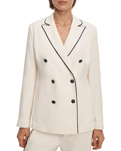 Rag & Bone Darren Contrast Trim Blazer In Neutral