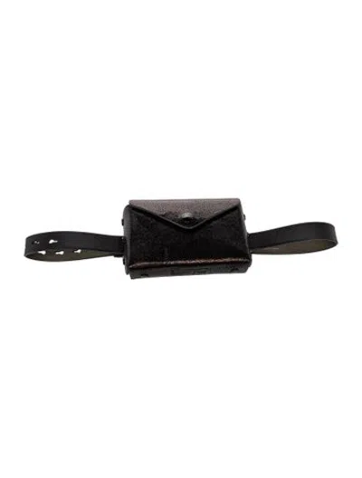 Pre-owned Rag & Bone Embossed Leather Belt Bag In Black
