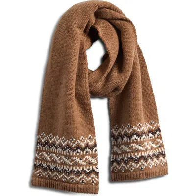 Rag & Bone Fallon Stud Fair Isle Wool Blend Scarf In Multi