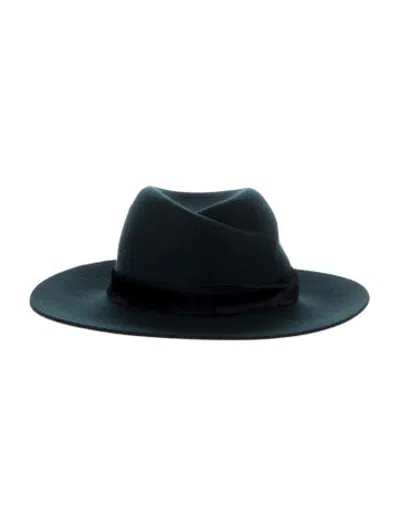 Pre-owned Rag & Bone Fedora Hat In Green