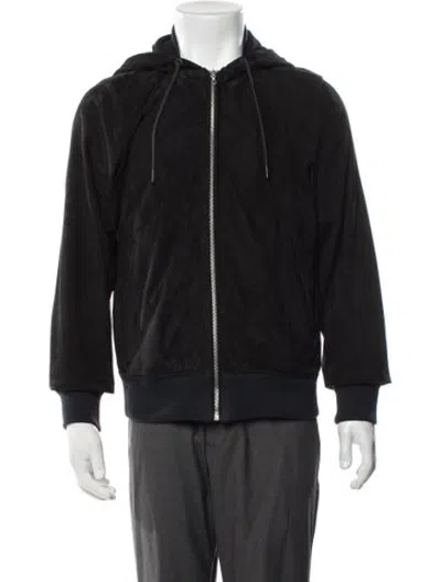 Pre-owned Rag & Bone Goat Leather Bomber Jacket In Black