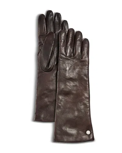 Rag & Bone Jamie Leather Gloves In Brown