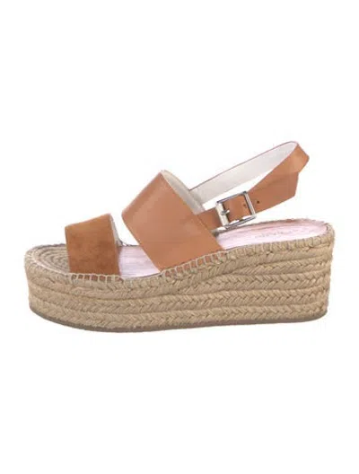 Pre-owned Rag & Bone Leather Espadrilles In Brown