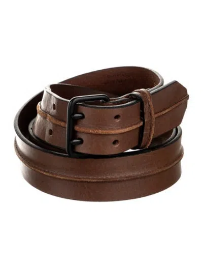 Pre-owned Rag & Bone Leather Waist Belt In Brown
