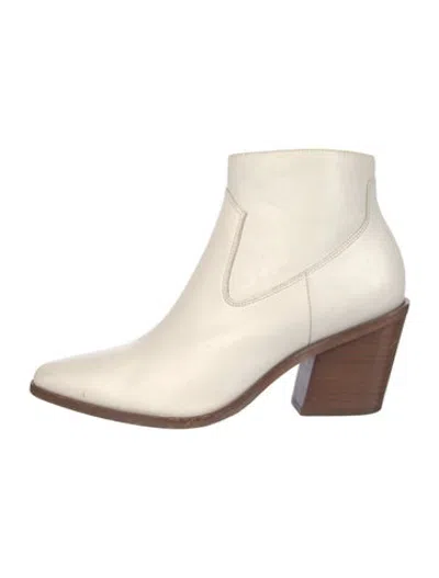 Pre-owned Rag & Bone Leather Western Boots In Neutrals