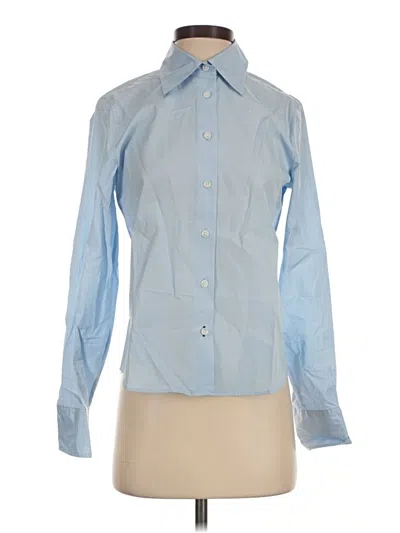 Pre-owned Rag & Bone Long Sleeve Blouse In Blue