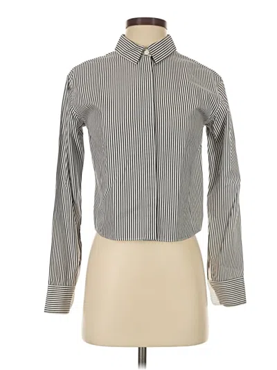 Pre-owned Rag & Bone Long Sleeve Blouse In Gray