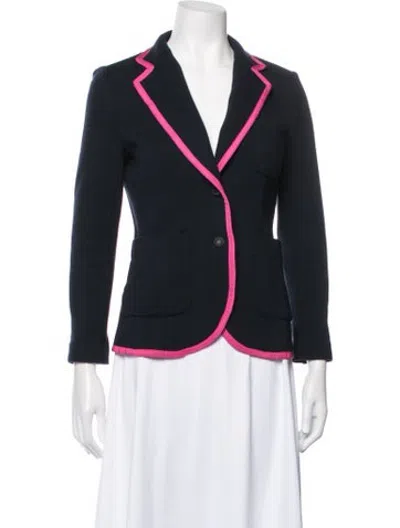 Pre-owned Rag & Bone Merino Wool Blazer In Blue