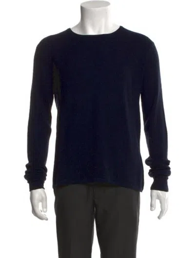 Pre-owned Rag & Bone Merino Wool Crew Neck Pullover In Black