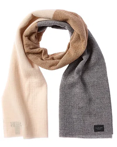 Rag & Bone Millie Wool Scarf In Beige
