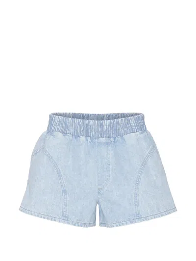 Rag & Bone Miramar Elasticated-waistband Denim Shorts In Blue