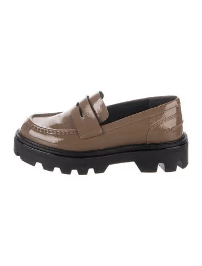 Pre-owned Rag & Bone Patent Leather Loafers In Brown