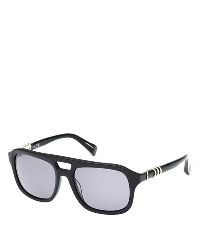 Rag & Bone Quinn Navigator Sunglasses, 55mm In Black