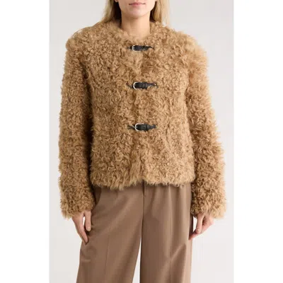 Rag & Bone Sabrina Genuine Shearling Coat In Brown
