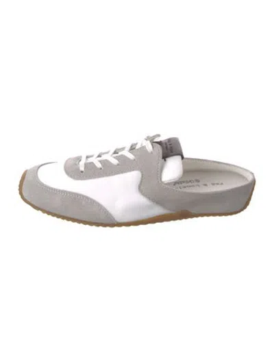 Pre-owned Rag & Bone Suede Mules In Silver
