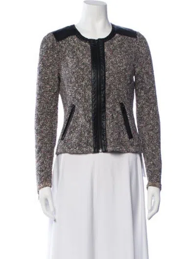 Pre-owned Rag & Bone Tweed Pattern Jacket In Black/neutrals
