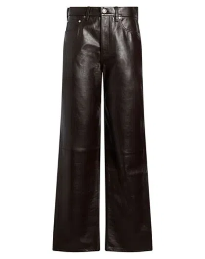 Rag & Bone Woman Pants Dark Brown Size 27 Cow Leather