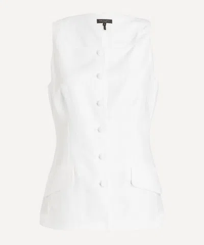 Rag & Bone Women's Lola Boatneck Vest In White