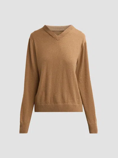 Rag & Bone Women's Nyla Cashmere V-neck Sweater In Brown