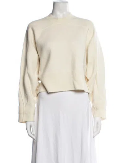 Pre-owned Rag & Bone Wool Mock Neck Sweater W/ Tags In Neutrals/yellow