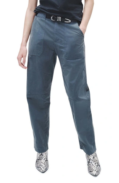 Rag & Bone Leyton Cotton Workwear Trousers In Dark Grey