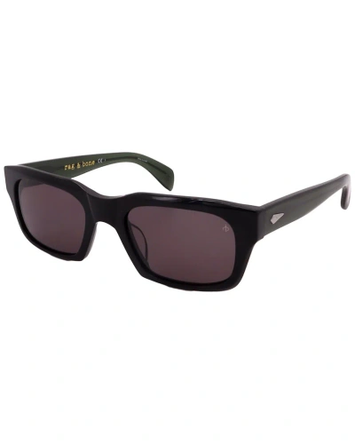 Rag & Bone Men's Rnb5038/s 53mm Sunglasses In Black