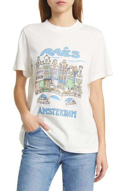 Rails Cotton Graphic Boyfriend T-shirt In  Amsterdam