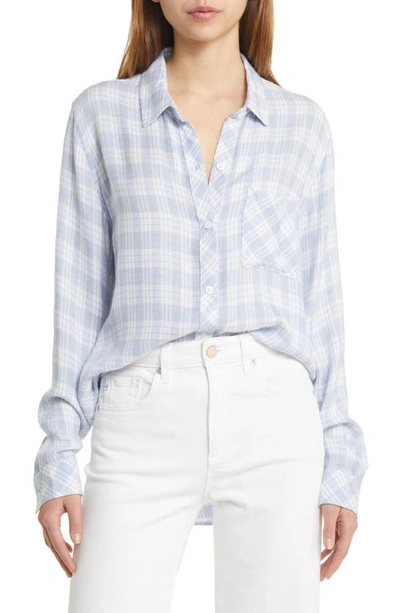 Rails Hunter Plaid Button-up Shirt In Baby Blue