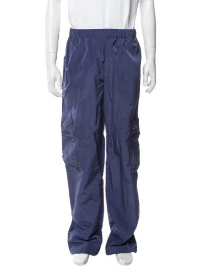 Pre-owned Rains Cargo Pants In Blue