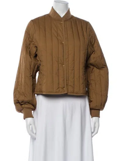 Pre-owned Rains Jacket In Brown