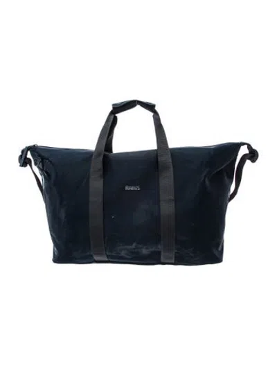 Pre-owned Rains Pvc Weekender Bag In Blue