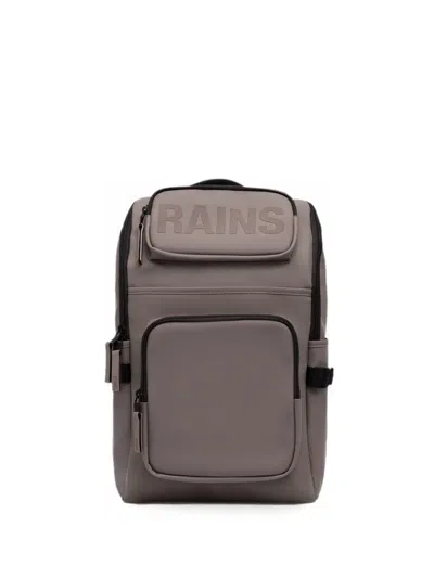 Rains Texel Cargo Logo-print Backpack In Pink