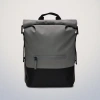 Rains Trail Rolltop Backpack In Grey
