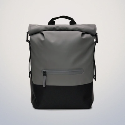 Rains Trail Rolltop Backpack In Grey