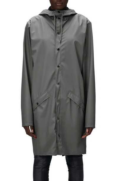 Rains Waterproof Hooded Jacket In Grey