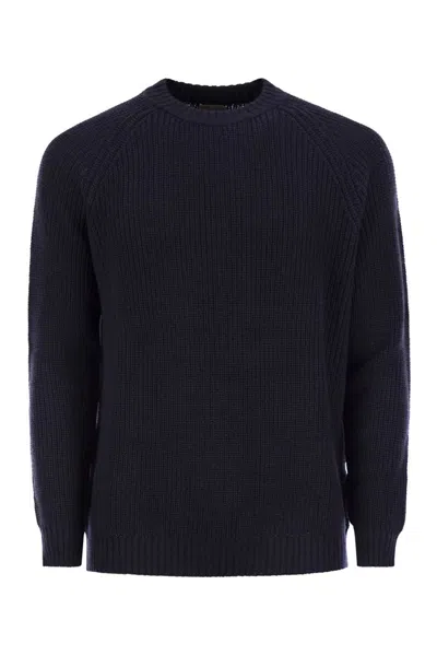 Rakki' Rakki Rebel Crew Neck Sweater In Blue