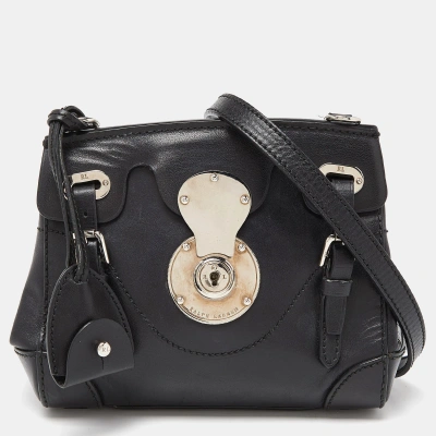 Pre-owned Ralph Lauren Black Leather Mini Ricky Tote